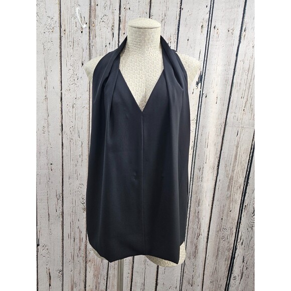 CS Women's L Diane Von Furstenberg Regan Draped Sleeveless Tank Top Blouse EUC - Picture 2 of 6